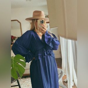 nasty gal collection cobalt blue dress